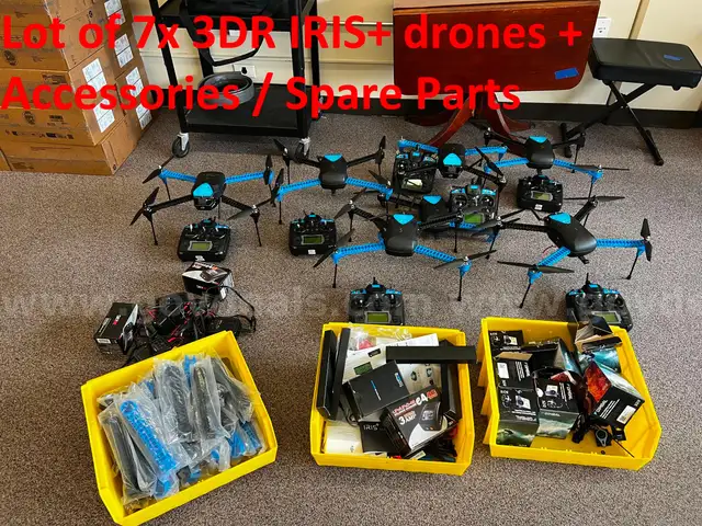 LOT of 7x 3DR IRIS+ DRONES + Accessories