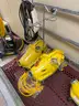 LOT of 3x NSS M-1 &#x22;Pig&#x22; Portable Canister Commercial Vacuum Sweeper Vacuums (Yellow M1)
