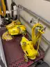 LOT of 3x NSS M-1 &#x22;Pig&#x22; Portable Canister Commercial Vacuum Sweeper Vacuums (Yellow M1)