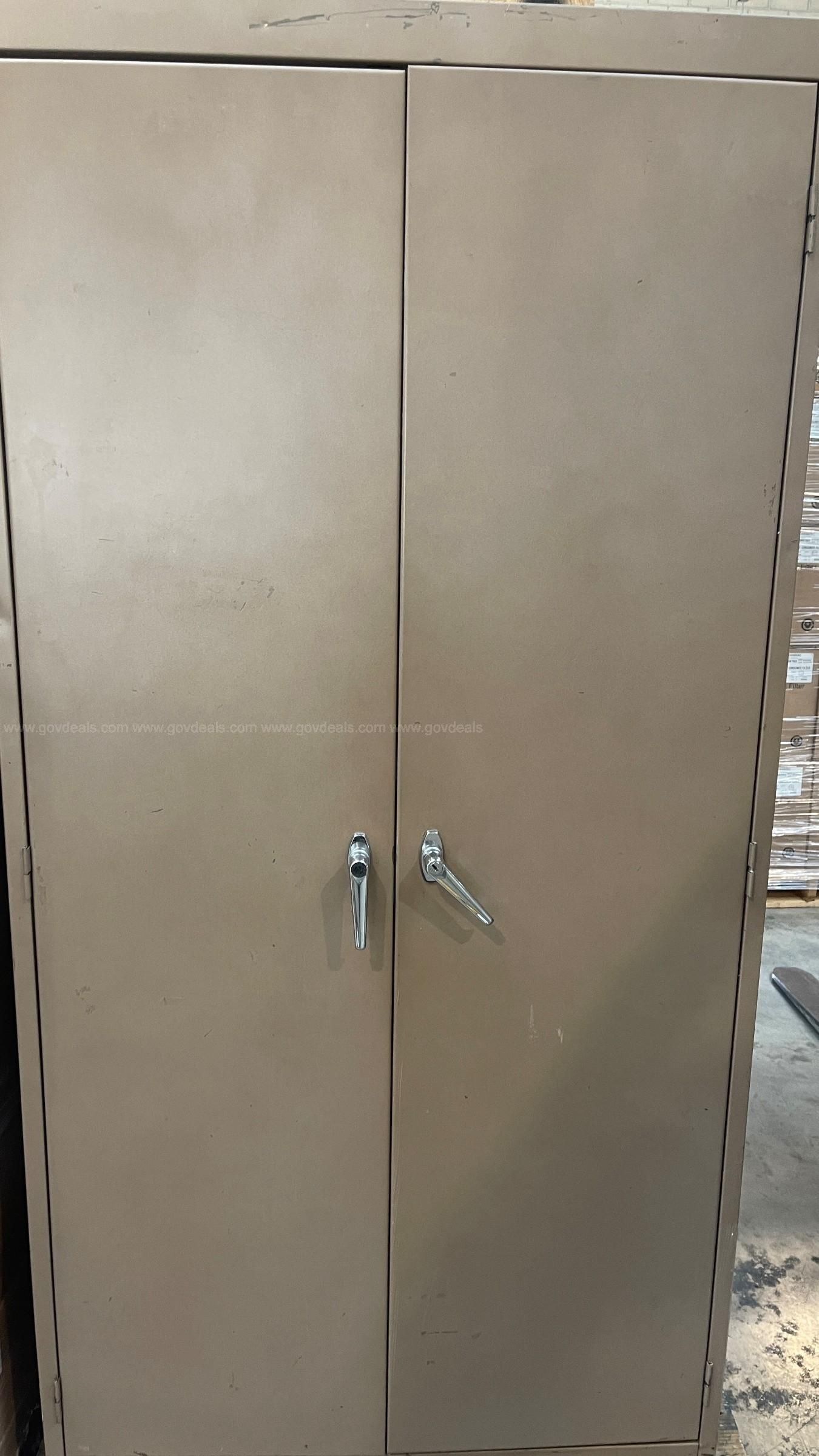 Two Door Metal Cabinets GovDeals   16939 33 1 