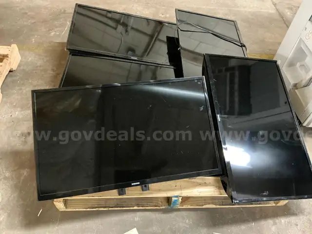 Five Samsung TVs