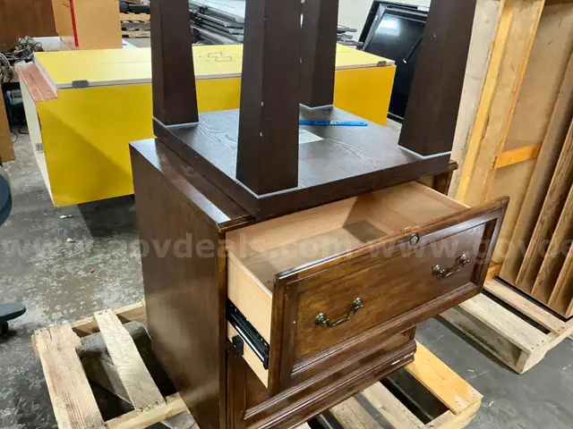 2 Drawer Cabinet with table