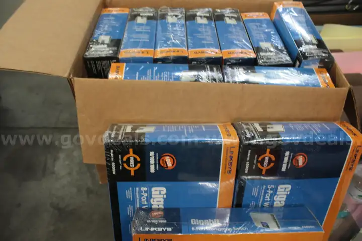 MSTS FY25-102: Lot  of (12) Linksys Gigabit 8-port workgroup Model #Eg008W.
