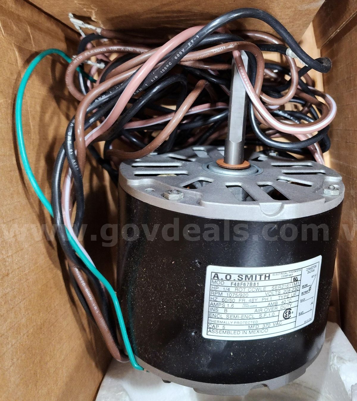 Condenser Fan Motor | GovDeals