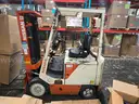 5,000 LB Nissan CYM02L25S Electric Cushion Forklift [with charger]