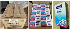 Lot of 5 Cases of Purell Hand Sanitizing Wipes
