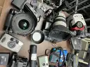 Lot of (37) Cameras, Camera Equipment and Camera Accessories