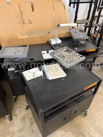 Projector Carts on Wheels with pull out shelf and doors