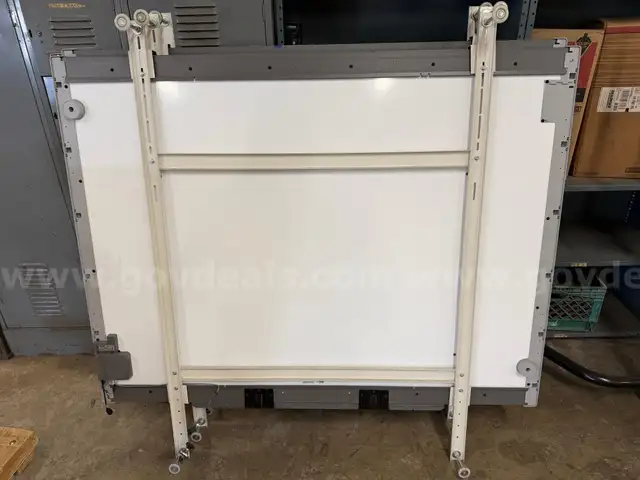 SMART BOARD MODEL 680 WITH HANGING RACKS ON WHEELS