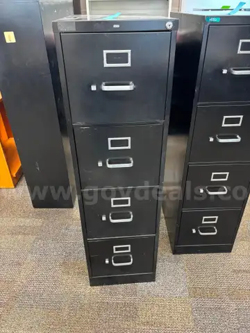 HON 4 drawer file cabinet (black)