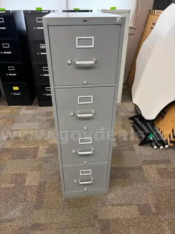 4 drawer file cabinet (gray)