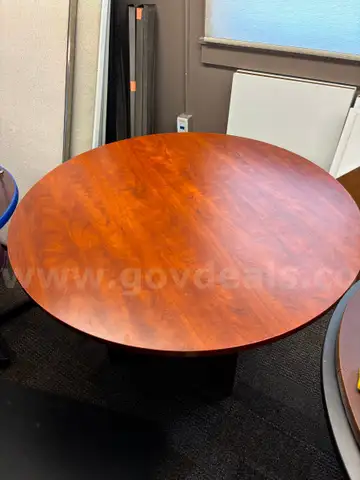 round wooden table
