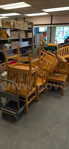 Wooden chairs