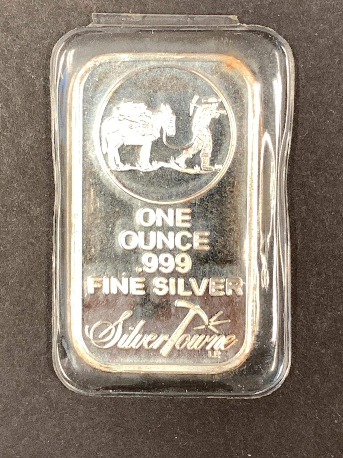 One SilverTowne 1oz .999 Silver Bar | GovDeals