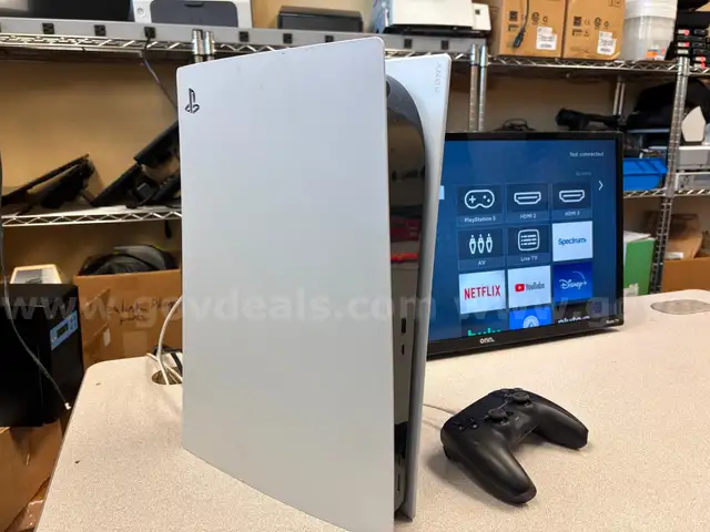 Sony Playstation 5 with One Controller and a ROKU TV