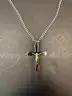 Armitron Watch and Stainless steel necklace with Cross pendant