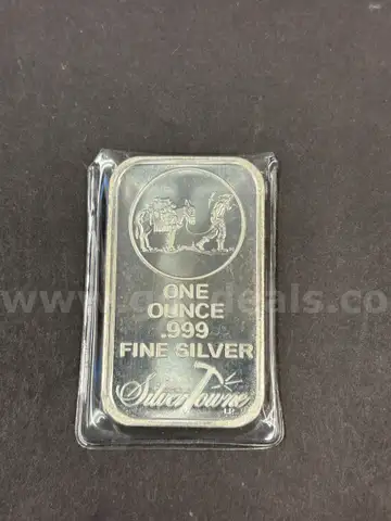One SilverTowne 1oz .999 Silver Bar
