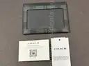 Coach Slim Id Card Case In Signature Canvas - Black