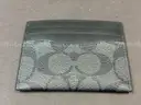 Coach Slim Id Card Case In Signature Canvas - Black