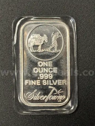 One SilverTowne 1oz .999 Silver Bar
