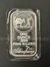 One SilverTowne 1oz .999 Silver Bar