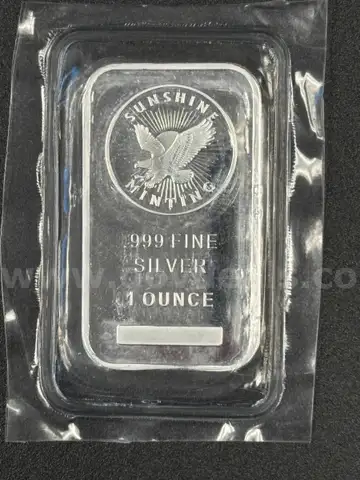 One 1 oz .999 Silver Bar