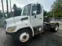 WHITE 2012 HINO CONVENTIONAL CAB SHUTTLE TRUCK