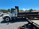 WHITE 2006 INTERNATIONAL 4300 FLATBED DUMP TRUCK