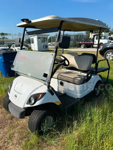 WHITE 2013 YAMAHA GOLF CART