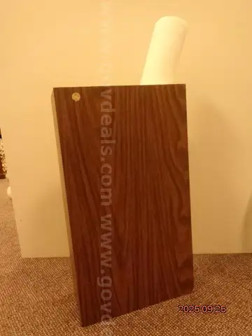 WOODEN RECTANGULAR VERTICAL MAP BOX