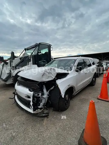 WHITE 2023 DODGE DURANGO  COLLISION DAMAGED