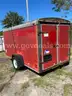 12 FT ENCLOSED TRAILER RED