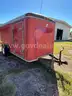 12 FT ENCLOSED TRAILER RED
