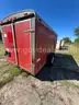 12 FT ENCLOSED TRAILER RED
