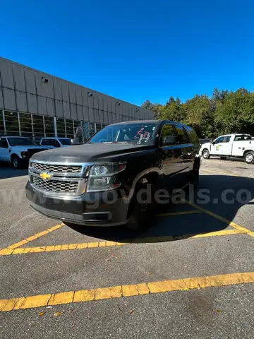 BLACK 2015 CHEVROLET TAHOE PP 4 DR FULL SIZE SUV