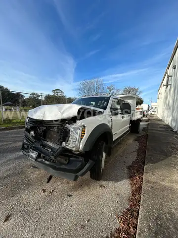WHITE 2019 Ford F-450 SD FLATBED DUMP TRUCK