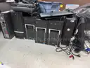 COMPUTERS, HARD DRIVES, MONITORS, TECH EQUIPMENT