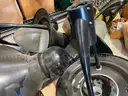 Lot of Fourteen (14) Holophane GlasWerks II Light Heads w/ Light Poles