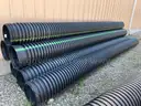 Lot of Six (6) Corrugated Drainage Pipe / Inside Diameter 14 3/4&#x22; Length 20&#x27;