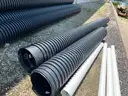 Lot of Six (6) Corrugated Drainage Pipe / Inside Diameter 14 3/4&#x22; Length 20&#x27;