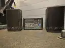Sound mixer with speakers