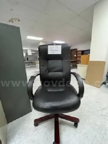 Black rolling office chair