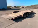 2017 PJ 22ft manual-lift tilt-deck trailer
