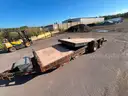 2017 PJ 22ft manual-lift tilt-deck trailer