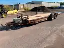 2017 PJ 22ft manual-lift tilt-deck trailer