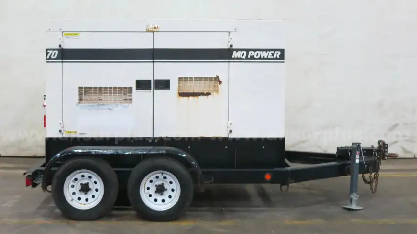 Multiquip DCA-70SSJU4i 62 kW Rental Grade Diesel Generator, 6593 Hrs, Yr 2016, EPA Tier 4F