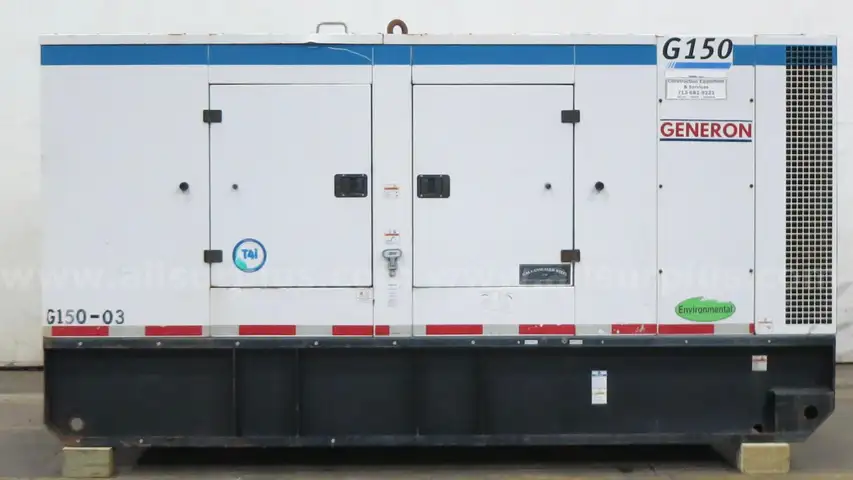Doosan 123 kW Prime Rated Rental Grade Diesel Generator, 7979 Hrs, Yr 2013