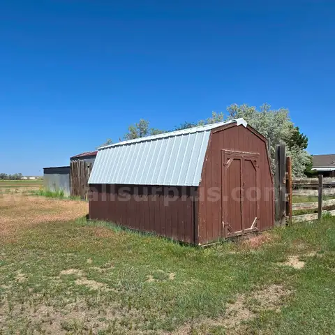 Wooden Shed, 10&#x27; x 16&#x27; w/ Wood Siding &#x26; Metal Roof