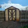 Wooden Shed, 8&#x27; x 10&#x27; w/ Asphalt Shingle Roofing