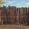 Corral Fence, Approx 200&#x27;, Post &#x26; Plank w/ 12&#x27; &#x26; 5-1/2&#x27; Gate, 1 LOT
